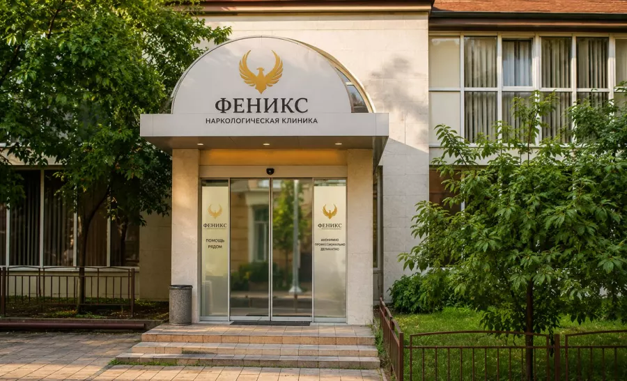 Вход в наркологическую клинику «Феникс» во Ржеве
